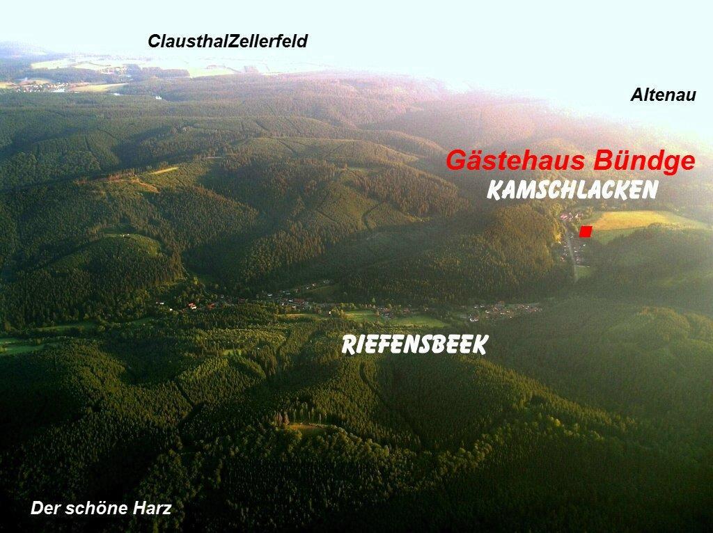 Gaestehaus Buendge Kamschlacken Buitenkant foto